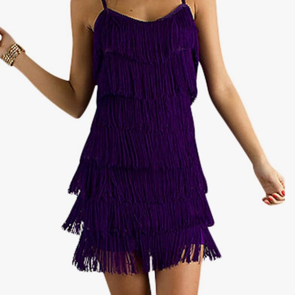 CHERYL CREATIONS Short Fringe Flapper Dress